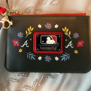 Loungefly Braves Floral Wristlet